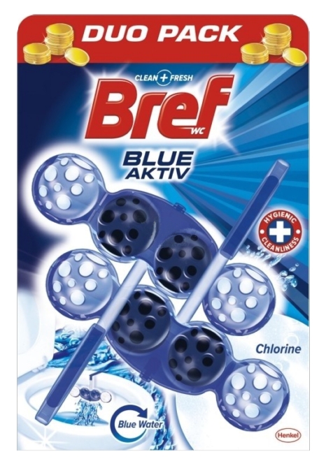 Bref Blue Aktív wc tisztító 2x50g Chlorine